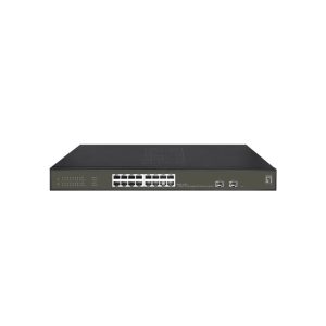 LevelOne GES-2118P switch di rete Gestito L2 Gigabit Ethernet (10/100/1000) Supporto Power over (PoE) Nero