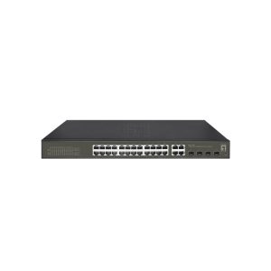 LevelOne GES-2128P switch di rete Gestito L2 Gigabit Ethernet (10/100/1000) Supporto Power over (PoE) Nero