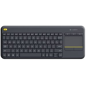 Logitech K400 Plus Tv tastiera RF Wireless QWERTZ Tedesco Nero
