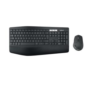 Logitech MK850 Performance Wireless Keyboard and Mouse Combo tastiera incluso RF senza fili + Bluetooth QWERTZ Svizzere Nero