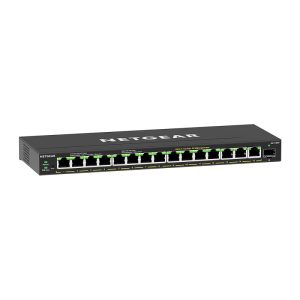 NETGEAR GS316EP-100PES switch di rete Gestito Gigabit Ethernet (10/100/1000) Supporto Power over (PoE) Nero