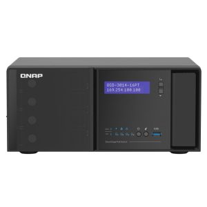 QNAP QGD-3014-16PT-8G switch di rete Gestito Gigabit Ethernet (10/100/1000) Supporto Power over (PoE) Nero