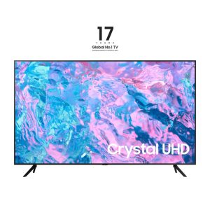 Samsung Series 7 TV UE55CU7170UXZT Crystal UHD 4K, Smart 55" Processore OTS Lite, Black 2023