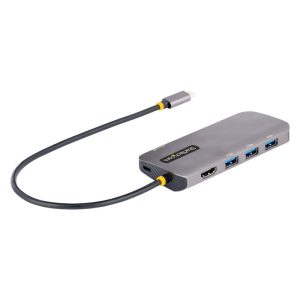 StarTech.com Adattatore USB C Multiporta, Video HDMI 4K 60Hz, Hub 3.2 a 3 porte USB-A 5Gbps , 100W Power Delivery Pass-Through