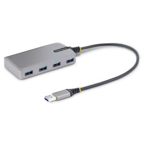 StarTech.com Hub USB a 4 porte - 3.0 5Gbps alimentato via bus splitter da USB-A 4x portatile per desktop/notebook con ingresso