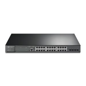 TP-Link TL-SG3428MP switch di rete Gestito L2/L3 Gigabit Ethernet (10/100/1000) Supporto Power over (PoE) 1U Nero