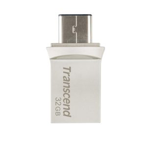 Transcend JetFlash 890 32GB unità flash USB Type-A / Type-C 3.2 Gen 1 (3.1 1) Nero, Argento