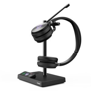 Yealink WH62 Dual Teams Sistema di audioconferenza personale Wireless A Padiglione Ufficio Micro-USB Base ricarica Nero