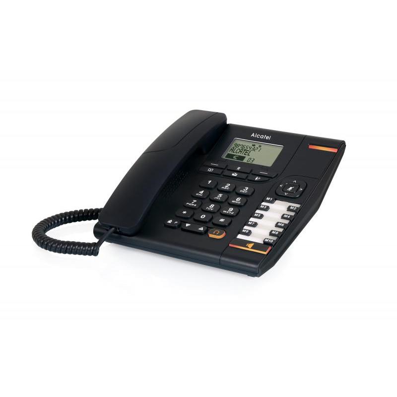 Alcatel temporis 880 telefono da tavolo con display vivavoce rubrica colore nero