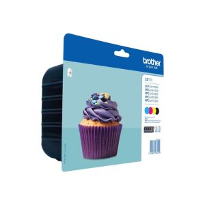 Brother multipack lc-123valbp cartuccia nero + giallo + ciano + magenta