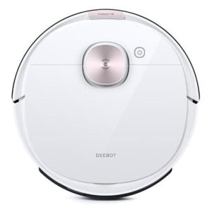 Ecovacs deebot ozmo t8 robot aspirapolvere e lavapavimenti 2 in 1 autonomia 175 minuti capacita` 0,42 litri navigazione intelligente controllo tramite app bianco