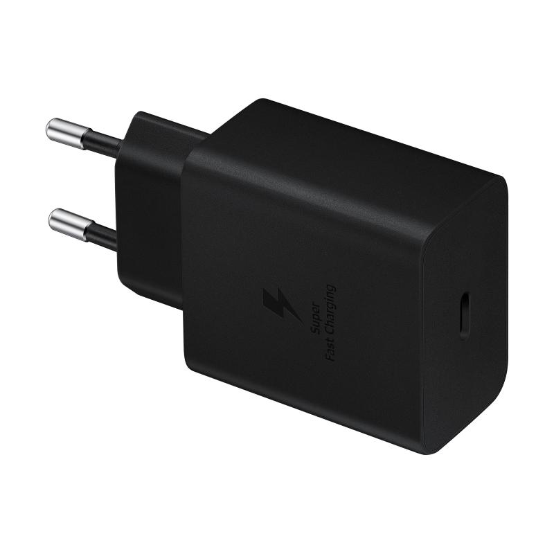 Samsung ep-t4510 caricabatterie da rete super fast charging 45w porta usb-c con cavo nero