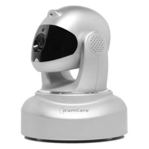 Ifamcare helmet home monitor wi-fi digitale 1080p full hd per iphone e android argento