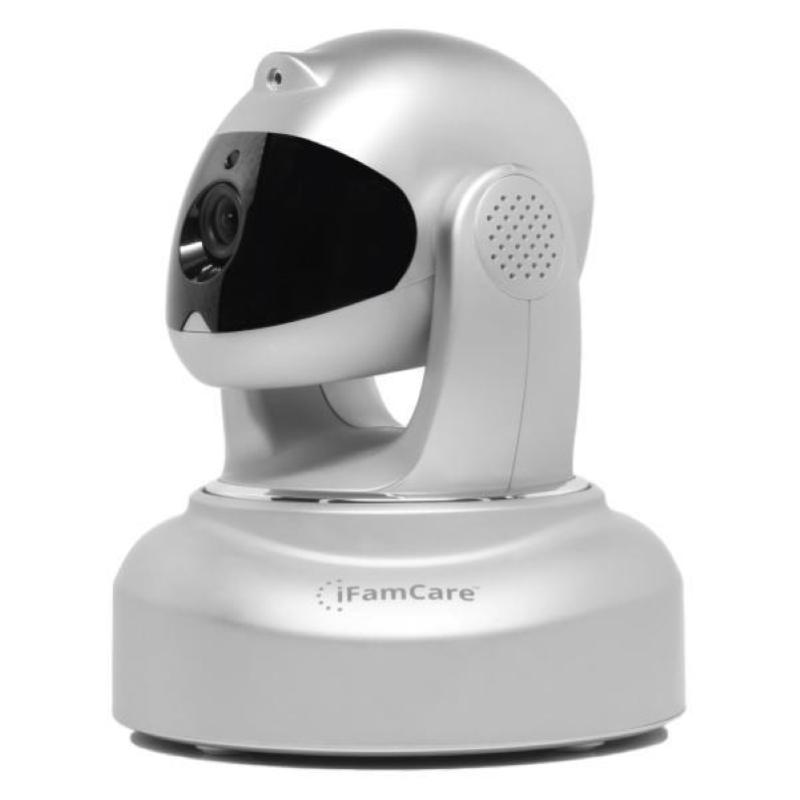 Ifamcare helmet home monitor wi-fi digitale 1080p full hd per iphone e android argento
