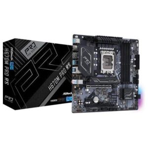 Scheda madre asrock h670m pro rs intel h670 lga 1700 micro atx