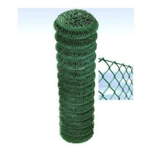 Cavatorta rete metallica plastificata a semplice torsione maglia quadra 25 x h. 0,8 mt