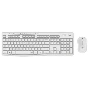 Logitech mk295 kit mouse e tastiera silent wireless combo tastiera rf wireless qwerty italiano bianco