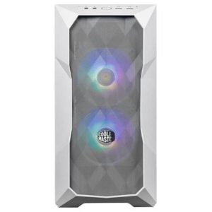 Case masterbox td300 mesh white, 2usb3.2,2xcombo 2.5-3.5,2×2.5,2x120mm sickleflow pwm argb front fans,argb-pwm hub,no psu