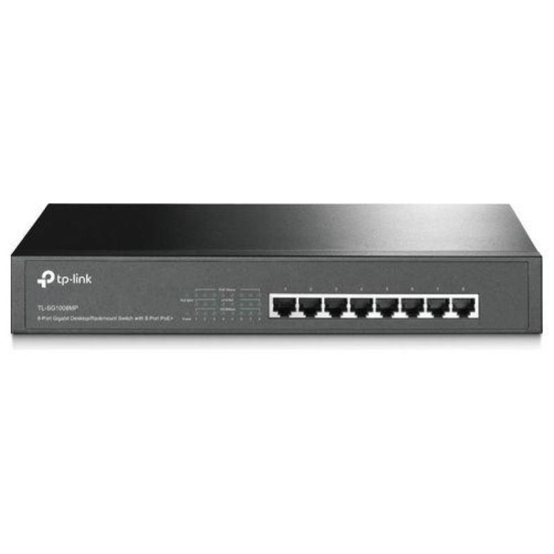 Tp-link switch 8 porte gigabit poe non gestito gigabit ethernet 10-100-1000 nero supporto power over ethernet