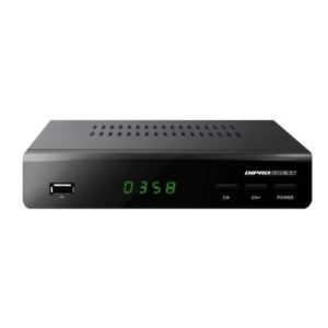 Diprogress dpt203hd decoder digitale terrestre dvb-t2 hevc h265 10 bit con telecomando universale 2 in 1