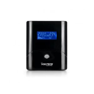 Vultech ups1050va-pro gruppo di continuitÀ line interactive ups 560 watt display lcd avr 2 uscite schuko/bipasso 1 uscita iec13 rj11 usb nero