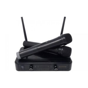 Empire serie w-601 radiomicrofoni con ricevitore wireless uhf 30mt nero
