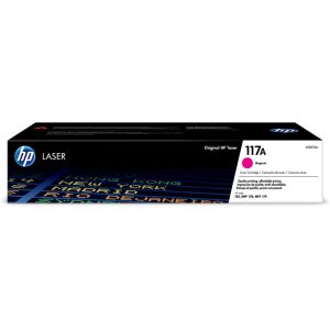 Hp toner 117a w2073a cartuccia originale da 700 pagine compatibile con stampanti hp toner color laserjet serie 150 e hp toner color laserjet serie mfp 170, magenta