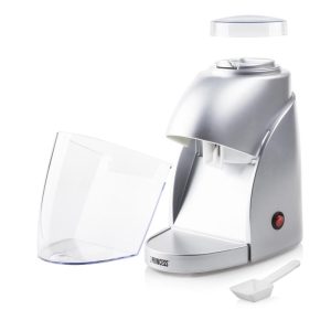 Princess 282984 – tritaghiaccio elettrico 55?w, capacita` contenitore 0,6?l, produzione 300?g-min, lame in acciaio inox, argento