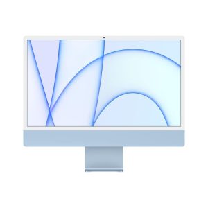 Apple imac 2021 24 retina 4.5k chip m1 gpu 8-core ram 8gb-ssd 256gb-macos big sur italia blu (mgpk3t/a)
