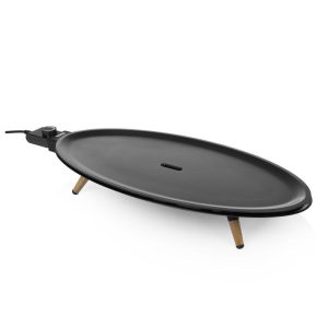 Princess table chef elypse pure piastra antiaderente elettrica 1800w 60x30 cm termostato regolabile nero