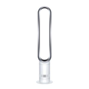 Dyson am07 ventilatore a piantana senza pale tecnologia air multiplier con telecomando bianco argento