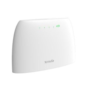 Tenda 4g03 wi-fi router 4g lte 300 mbps banda wireless 2.4 ghz porta lan-wan con slot per scheda sim accesso wi-fi fino a 32 dispositivi