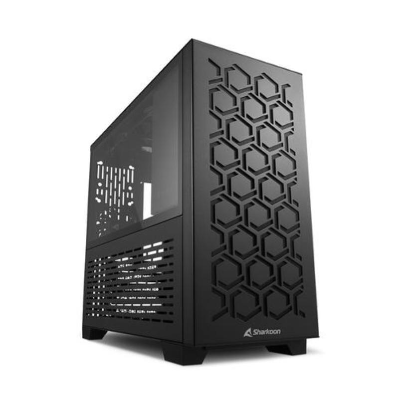 Sharkoon ms-y1000 micro tower mini-atx micro-atx pannello laterale in vetro temperato 2xusb 3.0 1x80 ventola pwm 3x120 ventole pwm black