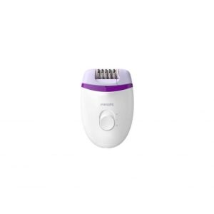 Philips satinelle essential epilatore compatto con filo bianco-viola
