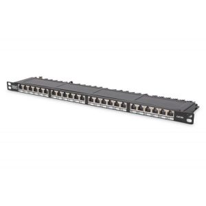 Digitus pannello patch 24 porte cat6 0,5 unita` schermato