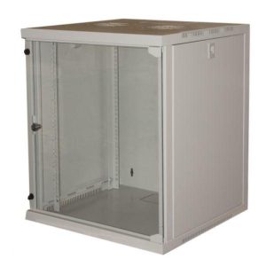 Link armadio 12 unita` da muro per reti (a)620 x (l)540 x (p) 450 mm colore grigio