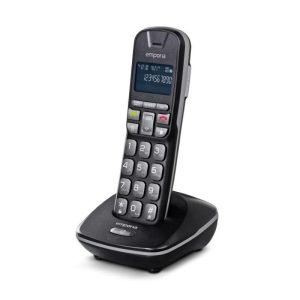 Emporia th21 telefono cordless con vivavoce tasti grandi tastiera retroilluminata black