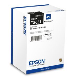 Epson t8651 durabrite ultra cartuccia nero in blister per workforce pro wf-m5190dw/m5690dwf 221 ml
