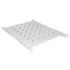 Link ripiano per armadio rack 19 allungabile 550 mm con 4 agganci grigio