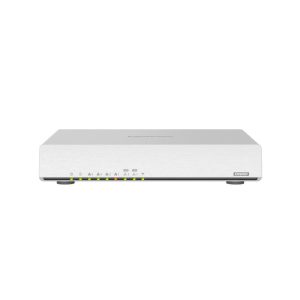 Qnap qhora-301w router wireless wi-fi 6 dual band 2.4/5ghz 2475 mbit/s switch 10 gigabit ethernet desktop bianco