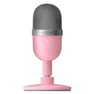 Razer seiren mini quartz microfono a condensatore ultracompatto usb 20.000 hz rosa
