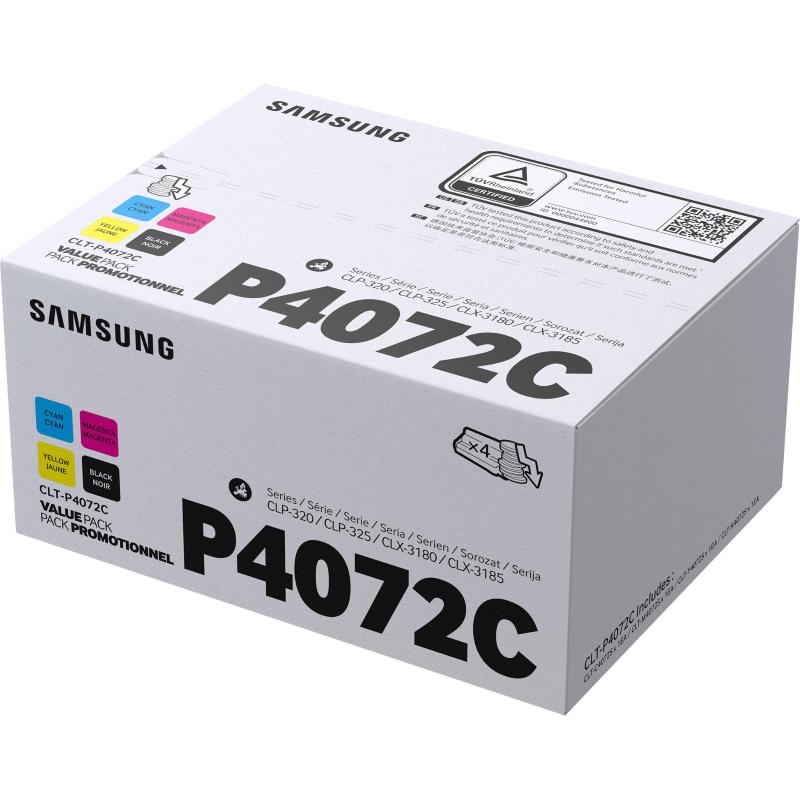 Samsung clt-p4072c multipack toner nero + ciano + magenta + giallo
