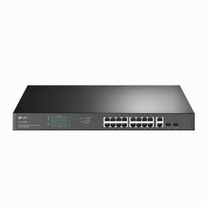 Tp-link jetstream tl-sg1218mp v1 switch non gestito 16 x 10/100/1000 (poe+) + 2 x 10/100/1000 + 2 x combo gigabit sfp - poe+ (250 w) montabile su rack nero