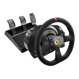 Thrustmaster t300 ferrari alcantara volante con pedaliera compatibile ps3/ps4/win xp/vista/7 colore nero