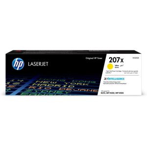 Hp 207x toner giallo alta resa 2.450 pagine per color laserjet pro mfp m282nw, mfp m283fdn, mfp m283fdw