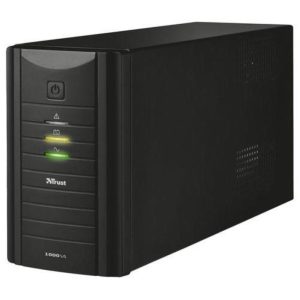 Trust oxxtron gruppo di continuita` 1.000 va 480 watt con 2 prese shucko nero