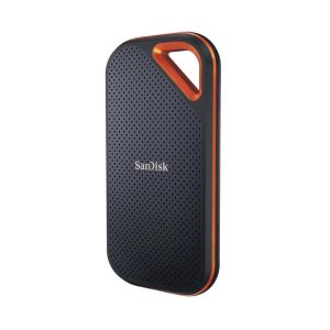 Sandisk extreme pro ssd 4.000gb esterno portatile v2 usb 3.2 gen velocita di lettura e scrittura fino a 2.000 mb/s ip55 nero arancione