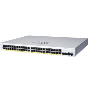 Cisco business 220 series cbs220-24p-4x-eu switch gestito 24 x 10/100/1000 (poe+) + 4 x 10 gigabit sfp+ (uplink) poe+ (195 w) montabile su rack