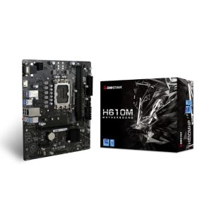 Biostar h610mhp scheda madre intel h610 lga 1700 2xddr4 vgahdmi pcie m.2 micro-atx