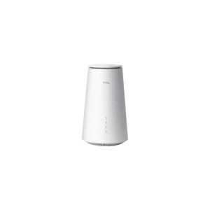 Tcl hh515v link hub 5g home station modem router 5g/4g lte (1.6gbps/150mbps) wi-fi dual band max 256 1x rj45 lan/wan 2.5 gigabit + 1 rj45 lan 1 gigabit, rj11 utenti white